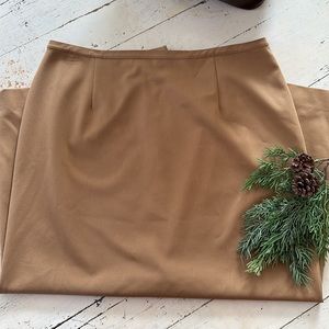Talbots Petite Stretch Camel Skirt